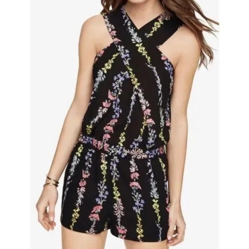 BCBGMAXAZRIA Floral Romper